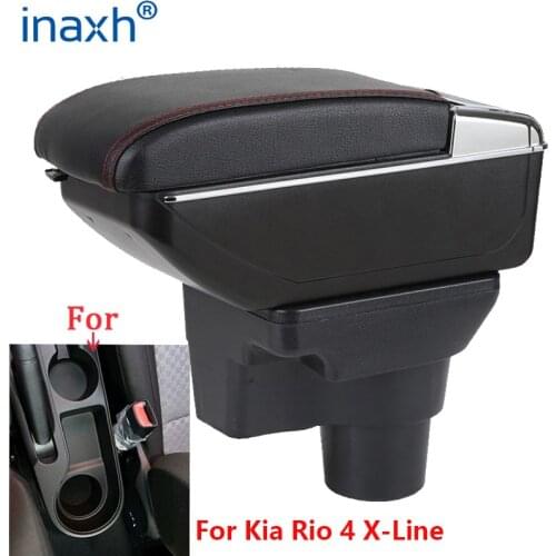 For Kia Rio 4 Armrest For Kia Rio 4 X-Line car armrest box Russi 2016 2017 2018 2019 2020 2021 car accessories interior