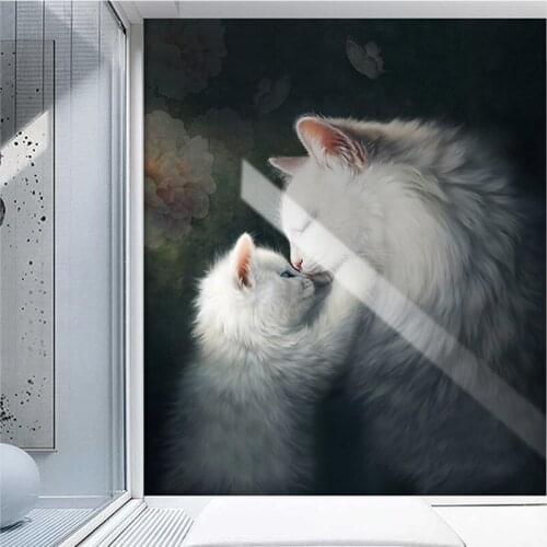 Custom Photo Wallpaper 3D Cats Animal Murals Living Room Kids Bedroom Home Decor European Style Wall Painting Papel De Parede 3D