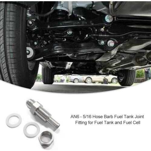 Austin Mini AN6 - 5/16 Hose Barb Fuel Tank Joint Fitting For Fuel Tank And Fuel Cell 4g63 Wrx Renault 5 Gt Turbo