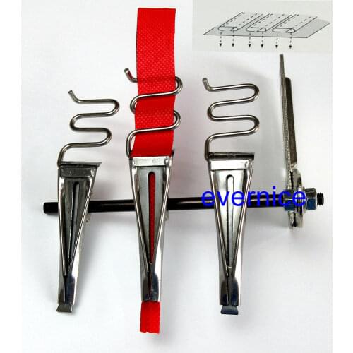 Triple stripe multi tape folder binder attachment for Kansai Special multi needle sewing machine please choose your wanted size