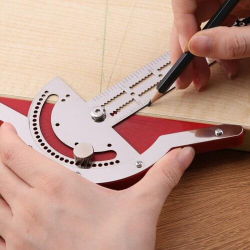 70 Degree Protractor Metal Angle Finder Goniometer Angle Ruler Stainless Steel Woodworking Tools Rotary Measuring Ruler
