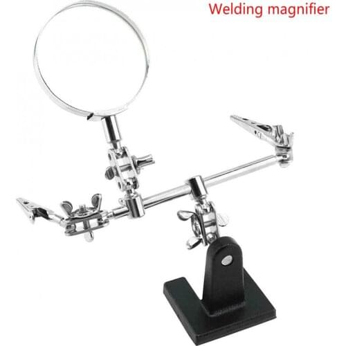 1 set of welding desktop magnifying glass mobile phone repair platform bracket welding repair tool 360 degree rotation