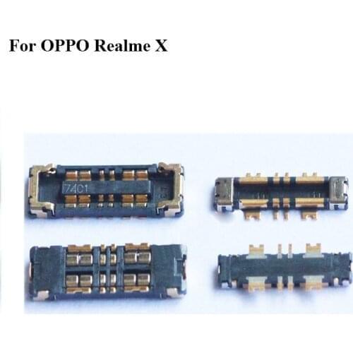 5PCS Inner FPC Connector Battery Holder Clip Contact For Oppo Realme X logic on motherboard mainboard Cable Real me X RealmeX
