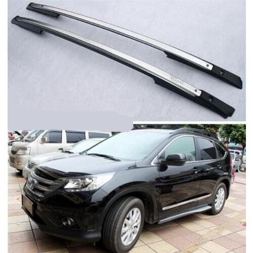 High Quality Aluminum Alloy Top Roof Rack Rail Luggage Cross bar For Honda CRV CR-V 2012- 2016 (Black Silver)