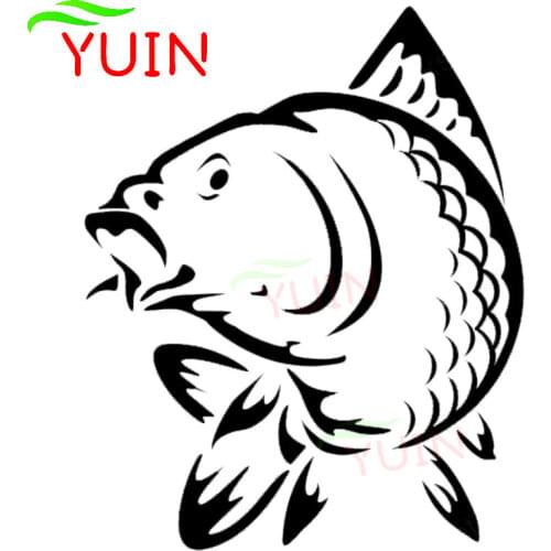 Marine Animal Fish Funny Car Stickers Fashion Decoration Creative PVC Waterproof Sunscreen Decals Black/white/red/laser/silver