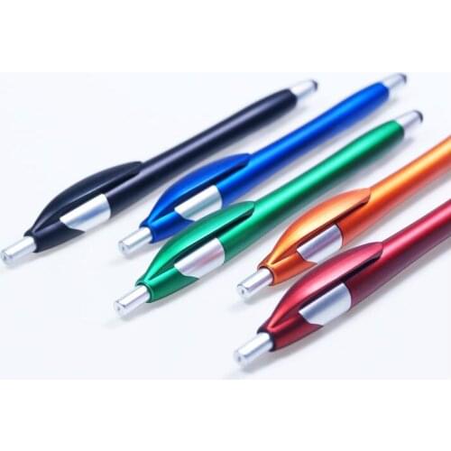 1pcs European pen industry creative multi function touch pen ball plastic dual purpose plate capacitive pen