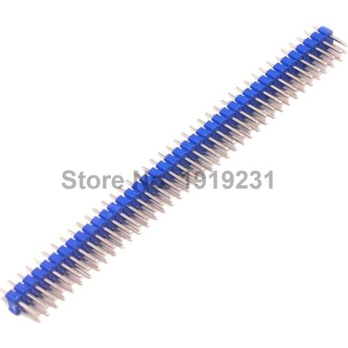10PCS 2x40P 2.54mm Double Row Needles Straight Header for PCB Connector Blue