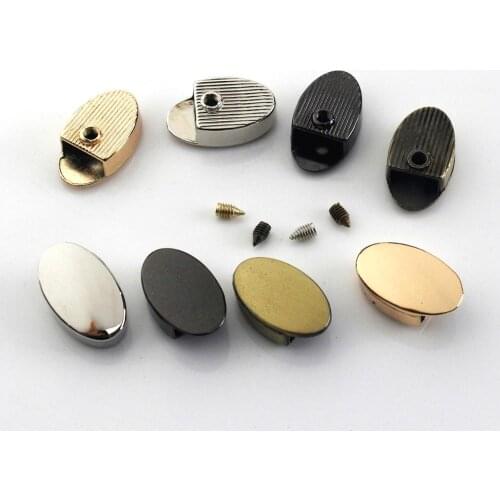 10pcs Metal Zipper Stopper Zipper Tail Clip Stop Tail Plug Head with Screw DIY bag Leather Hardware Leather Craft 12x20mm