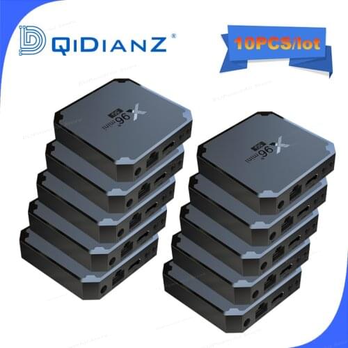 10pcs X96MINI 5G android 9 smart TV Box Amlogic S905W4 quad core 2gb16gb 4k 3d set top box media player PK H96MAX IPTV in France