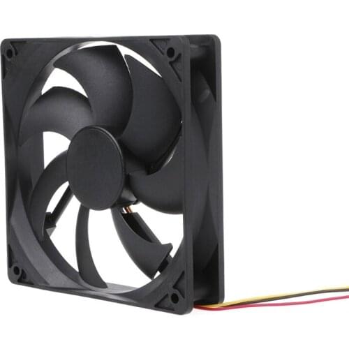 120x120x25mm DC 12V 0.15A 3 Pin 7-Blade Computer Case Cooling Fan Cooler 12025