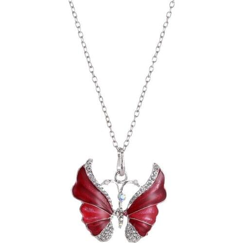 6 Colors Starry Bling Full Shiny Clear Crystal Pendants Pink Blue Purple Green Yellow Red Necklaces For Women