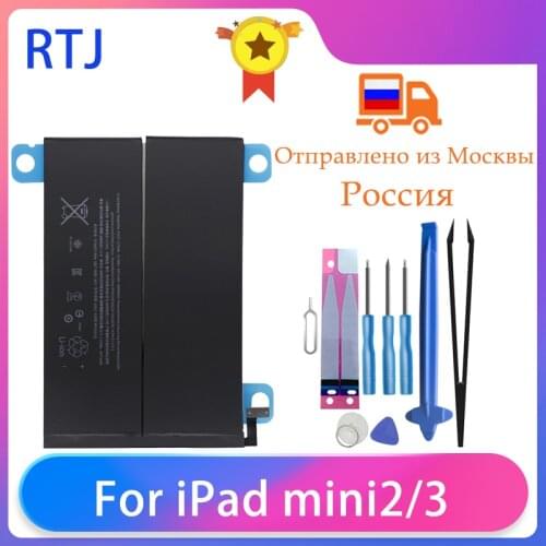 Runtianjin Tablet Battery For iPad mini2 mini3 A1512 A1489 A1490 A1491 A1599 6471mAh High Capacity Tablet Batteries Free Tools