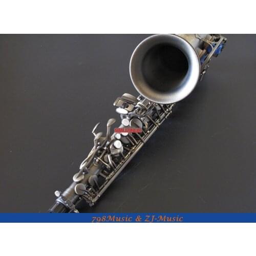 Antique Bronzy Eb Alto Saxophone High F# With-White Pearl Buttons