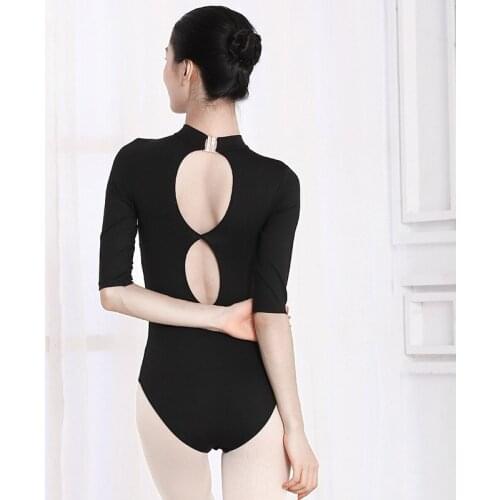 Ballet Dance Leotard For Adult Black Dancer Outfit Fall Gymnastics Bodysuit Ballerina Costume Ballet Tutu Dancewear JL2374