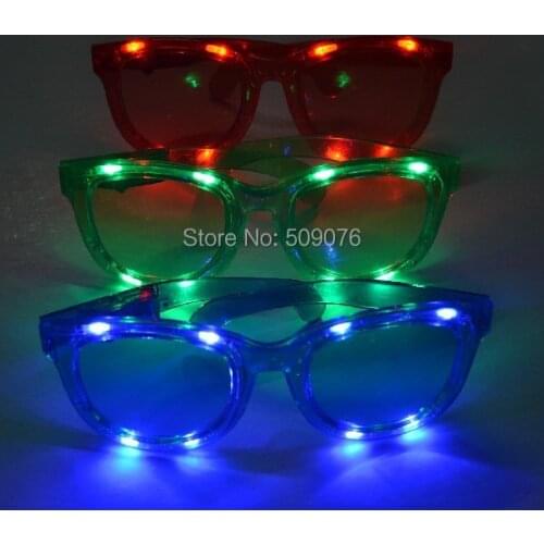 Free shipping 120pcs/lot 3mode led Extra large eyeglass led glasses glowing glasses for event & party supplies