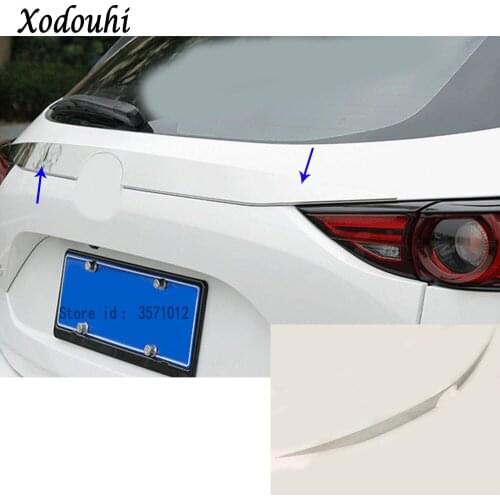 Car Cover Detector Stainless Steel Rear Door Tailgate Frame Plate Trim Lamp Parts For Mazda CX-5 CX5 2nd Gen 2017 2018 2019 2020