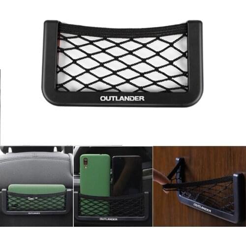 For Mitsubishi Outlander Car Storage Net Bag Car Creative Automotive Supplies Car Carrying Bag Stickers