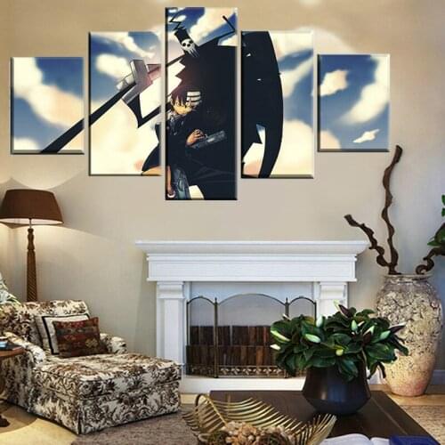 Canvas HD Prints Posters Wall Art Framework 5 Pieces Anime Soul Eater Paintings For Living Room Home Decor Modular Picture