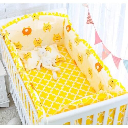 6/9pcs Crib Bedding Set Baby Bed Linen baby item Nordic Cotton Baby Bed Linen For Newborns 120*60/120*70cm