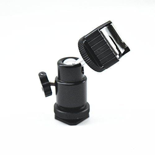 Mini Ballhead for Camera with hot shoe adapter and Cold Shoe Base