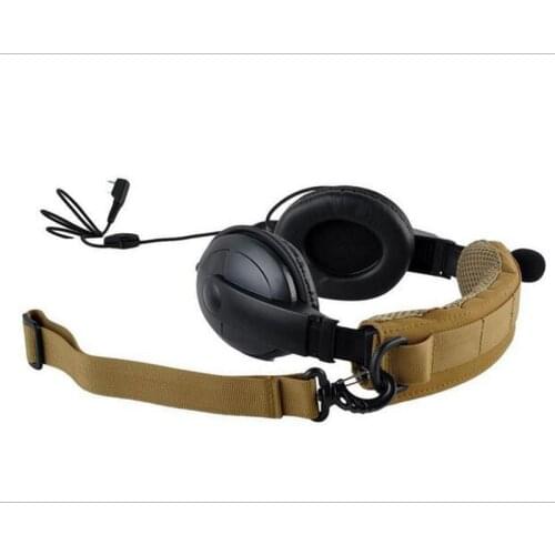MOLLE Tactical Headband Earphone Earmuff Modular Earphone Bracket Protective Cover
