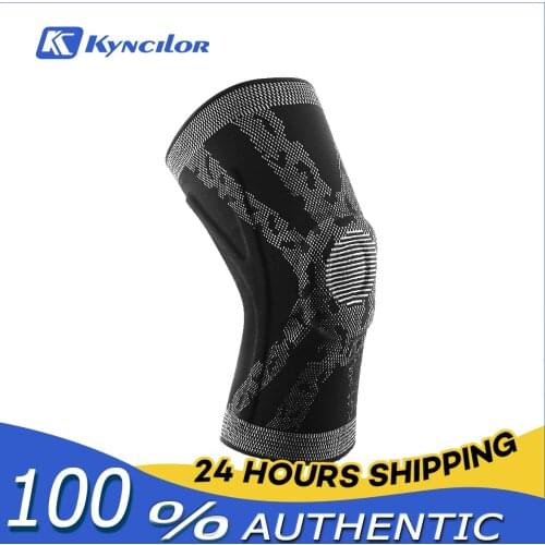 Kyncilor Knee Pad Braces For Arthritis Elastic Silicone Pressurized Kneecap For Joints Support Sport Work Basketball Running