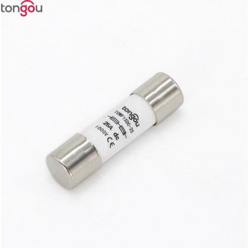 1000V DC Fuse Photovoltaic 3A 10A 15A 20A 25A 30A Solar Fusible 10x38mm gPV Solar PV Fuse for System Protection