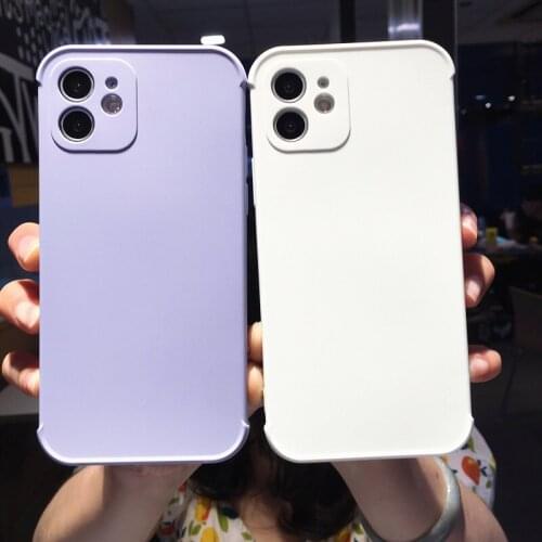 Candy Color Camera Protection Shockproof Armor Soft Silicone Phone Case For iPhone 11 12 Pro Max X XR XS Mini 7 8 Plus SE 2020