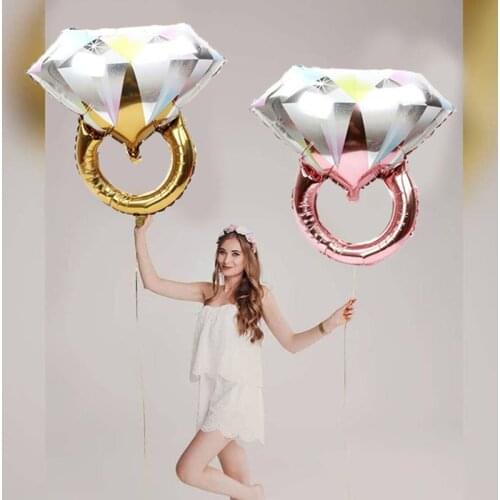 Romantic Ring Balloons Wedding Engagement Bridal Shower Anniversary bachelorette hen Party birthday Bridesmaid gift Decoration