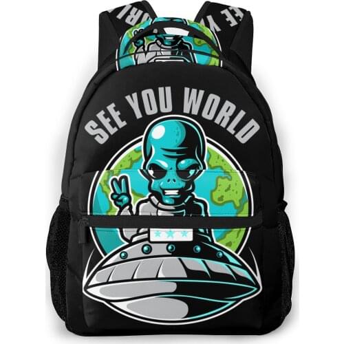 Alien Piece Backpack for Girls Boys Travel RucksackBackpacks for Teenage school bag