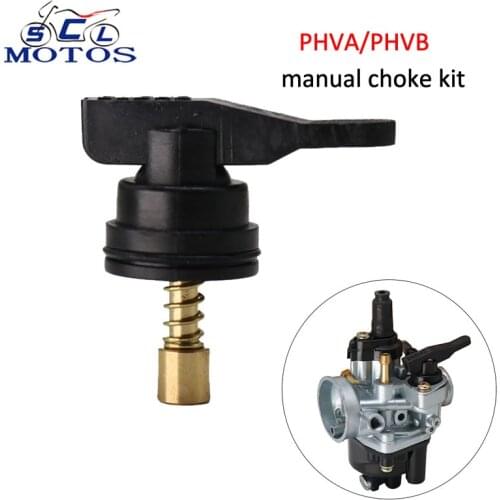 Sclmotos- For Dellorto PHVA/PHVB 17.5 Manual Choke Kit Lever Choke Assembly For Piaggio Zip 50 Vespa LX50 S50 Aprilia Kymco