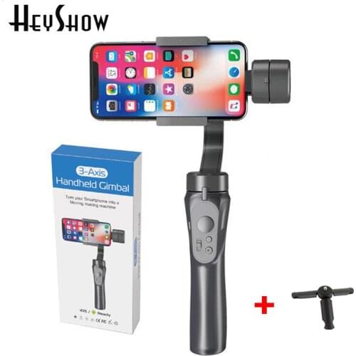 H4 Mobile Phone Stabilizer Holder Stand 3 Axis Handheld Gimbal Anti-Shake For Smartphone Bracket USB Charging Video Record Live