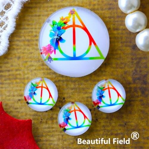 12mm 25mm 14mm 16mm 18mm 20mm Photo Glass Cabochons Round Cameo Set Handmade Settings Stone Magic AB1116