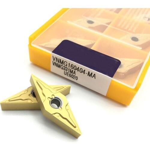 10PCS VNMG160404 VNMG1604 MA VP15TF US735 UE6020 Carbide Blade Turning Tool Lathe Milling Cutter CNC