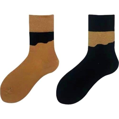 Crew Street Fashion Socks Cotton Camel Colour Hair Light Tan Desert Areg Koum Thar Erem Eremo Retro Color Matching Vintage Look