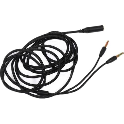 For -Razer Earphone Audio Cable Headphone Adapter Splitter Headset Microphone For -Razer Electra/Kraken PRO 7.1 V2/Hamme