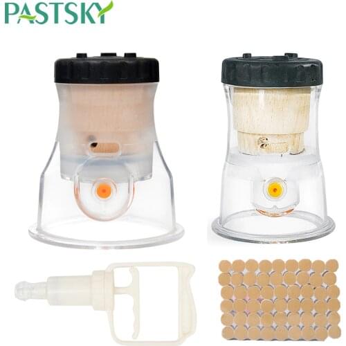 Moxibustion Acupuncture Points Anti-broken Vacuum Cans With Burning Moxa Chinese cupping set Heating Therapy glass massage jars