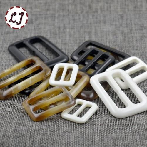 High quality 10pcs/lot black white coffee resin belt buckle for Luggage women dress overcoat windcoat garment accessories DIY