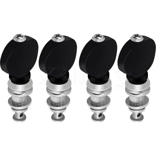 Yibuy 4pcs Precise Ukulele Tuning Pegs Pin Set Plastic Button Steel Central Axis