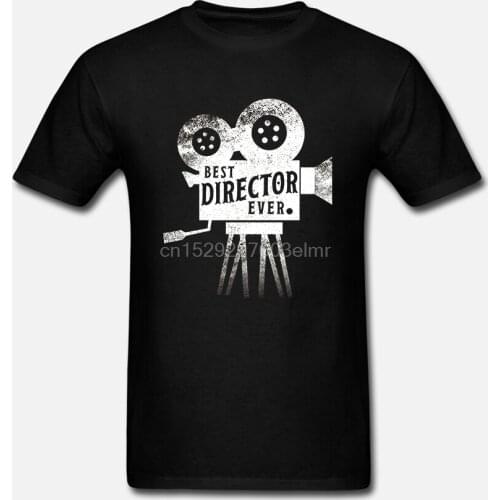 Funny Men t shirt white t-shirt tshirts Black tee Retro Camera Cameraman Filmmaker Movie Director T Shirt Tee
