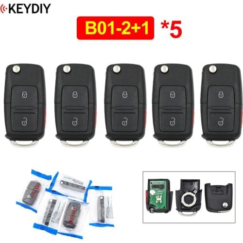 5Pcs/Lot B01-2+1 Universal 2+1/3 Button Remote Control Key B-Series KD Remote for KD900 KD900+ URG200 KD-X2 Mini KD