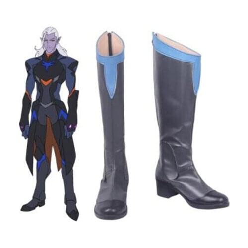 Voltron Legendary Defender Prince Lotor Cosplay Costume Shoes Halloween Party Custom Made for Adult Men Shoes Accessories
