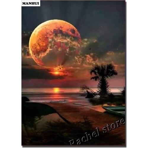 Diy Diamond Painting Cross Stitch Kits Diamond Mosaic Sunrise Full Square Diamond And Round Diamond Embroidery CS296