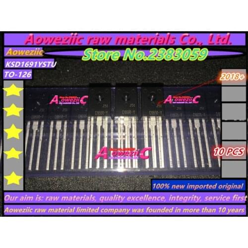 Aoweziic 2018+ 100% new imported original KSD1691YSTU KSD1691-Y 2SD1691-Y D1691-Y TO-126F NPN Transistor