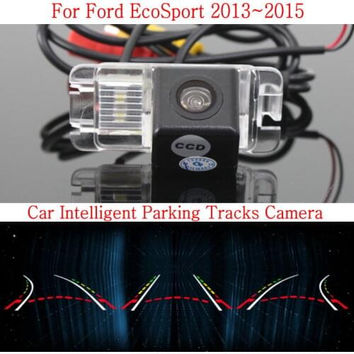 Car Intelligent Parking Tracks Camera FOR Ford EcoSport 2013~2015 / HD Back up Reverse Camera / Rear View Camera
