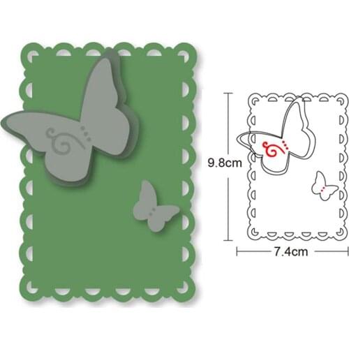 Butterfly Lace Frame metal cutting dies stencils dies for DIY dies scrapbooking embossing die cuts paper cards making craft dies