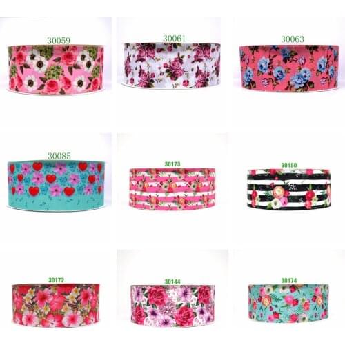 Free shipping 10 yards cartoon printed grosgrain ribbon 30059