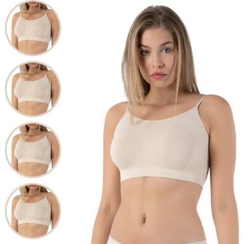 FORMeasy 4 Pack Beige Seamless Bra