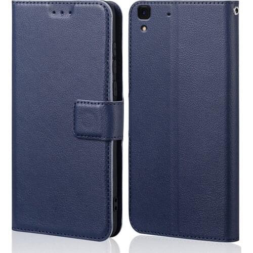 For Funda Huawei Y6 II Case Luxury PU Leather Flip Case for Huawei Y6 II Y6II Case Silicone Phone Protective Back Cover Skin Bag