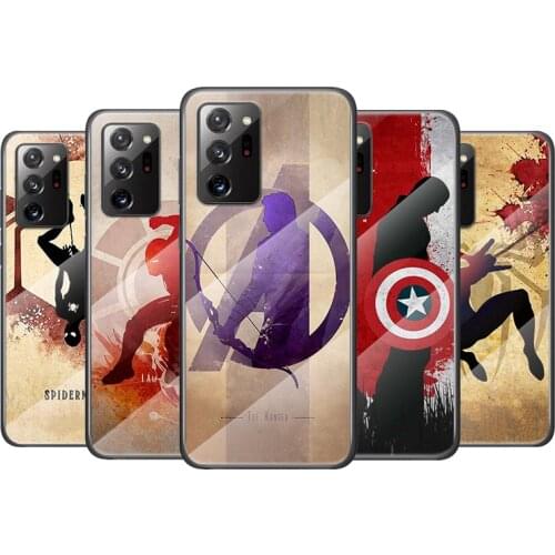 Tempered Glass Cover Avenger Marvel Superhero For Samsung Galaxy M51 M31 M21 A70 A50 A40 A30 A20 A10 Phone Case Capa